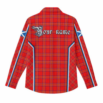 Burnett Tartan Crest Women Casual Shirt Scotland Coat of Arm Flag Style - Tartan Vibes Clothing