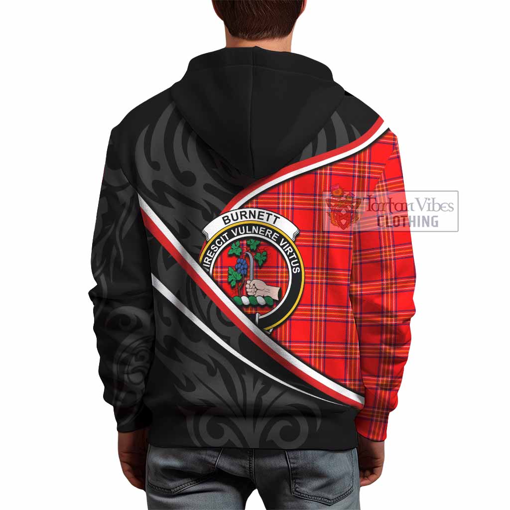 Burnett Tartan Family Crest Hoodie Celtic Scottish Thistle Floral - Tartan Vibes Clothing
