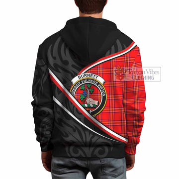 Burnett Tartan Family Crest Hoodie Celtic Scottish Thistle Floral - Tartan Vibes Clothing