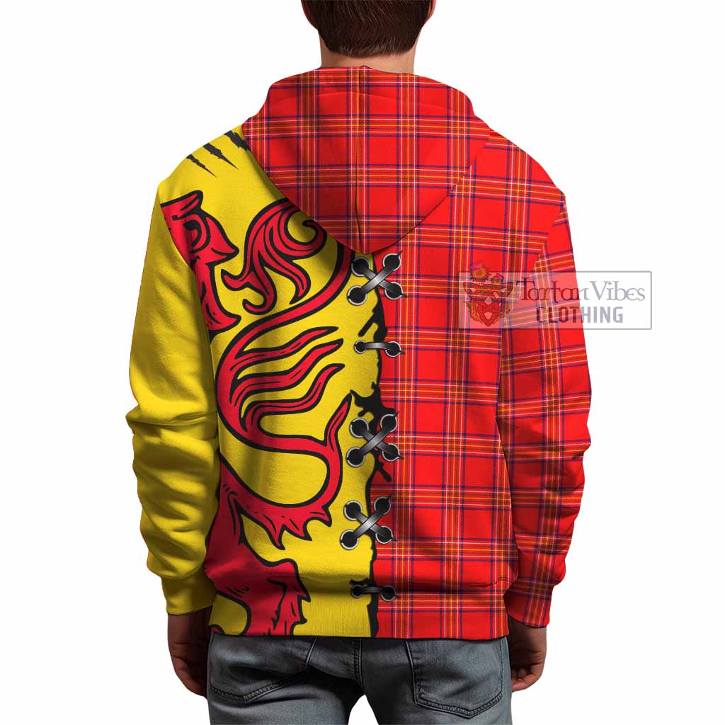 Burnett Tartan Family Crest Hoodie Lion Rampant Honor - Tartan Vibes Clothing