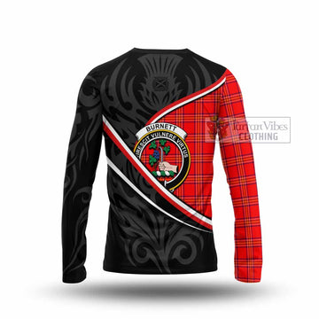 Burnett Tartan Family Crest Long Sleeve T-Shirt Celtic Scottish Thistle Floral - Tartan Vibes Clothing