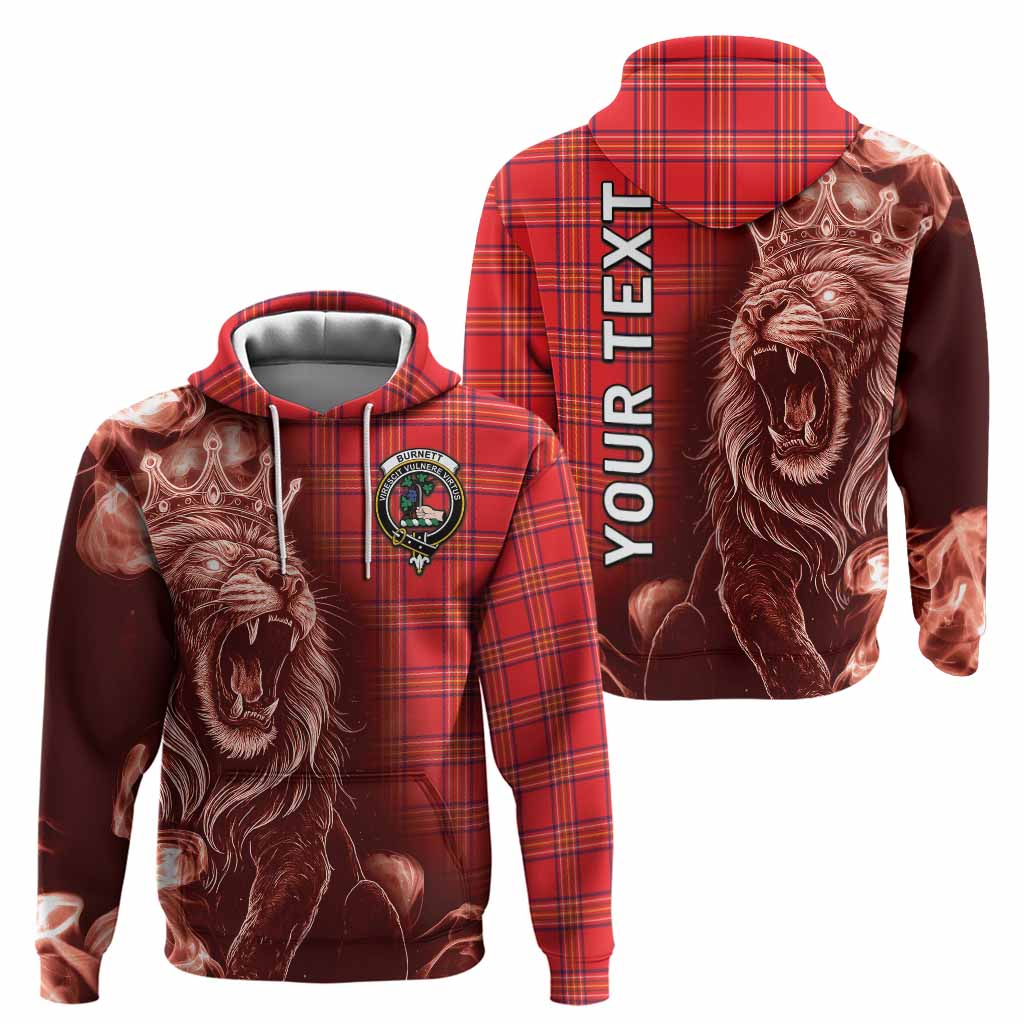 Burnett Tartan Hoodie Roaring Lion Heritage