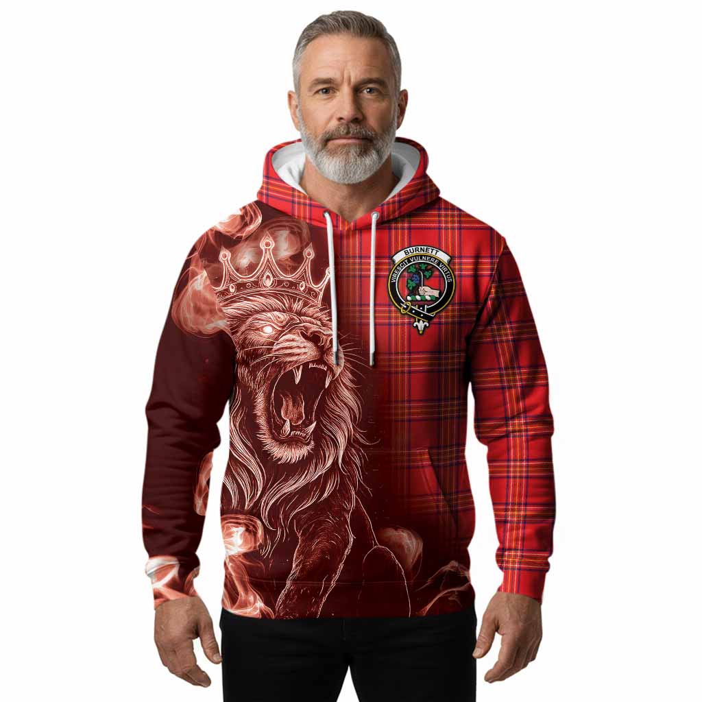 Burnett Tartan Hoodie Roaring Lion Heritage