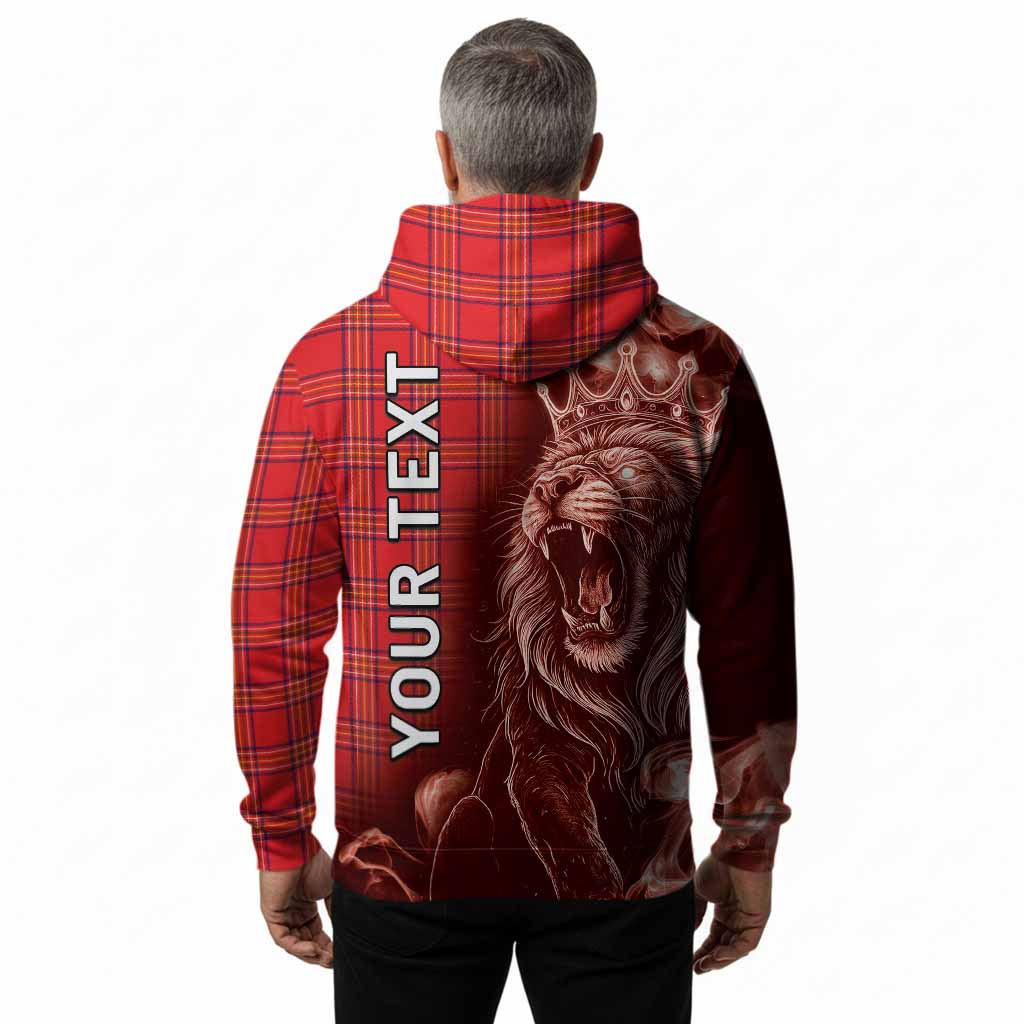 Burnett Tartan Hoodie Roaring Lion Heritage