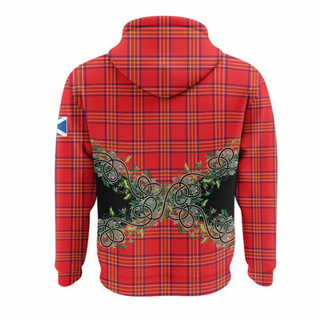 Burnett Tartan Hoodie Thistle Scottish Spirit