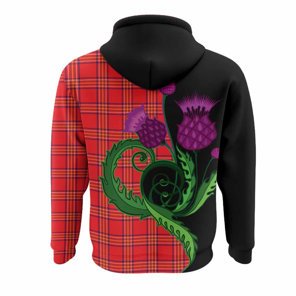 Burnett Tartan Hoodie Traditional Scottish Thistle