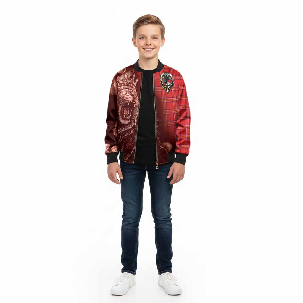 Burnett Tartan Kid Bomber Jacket Roaring Lion Heritage