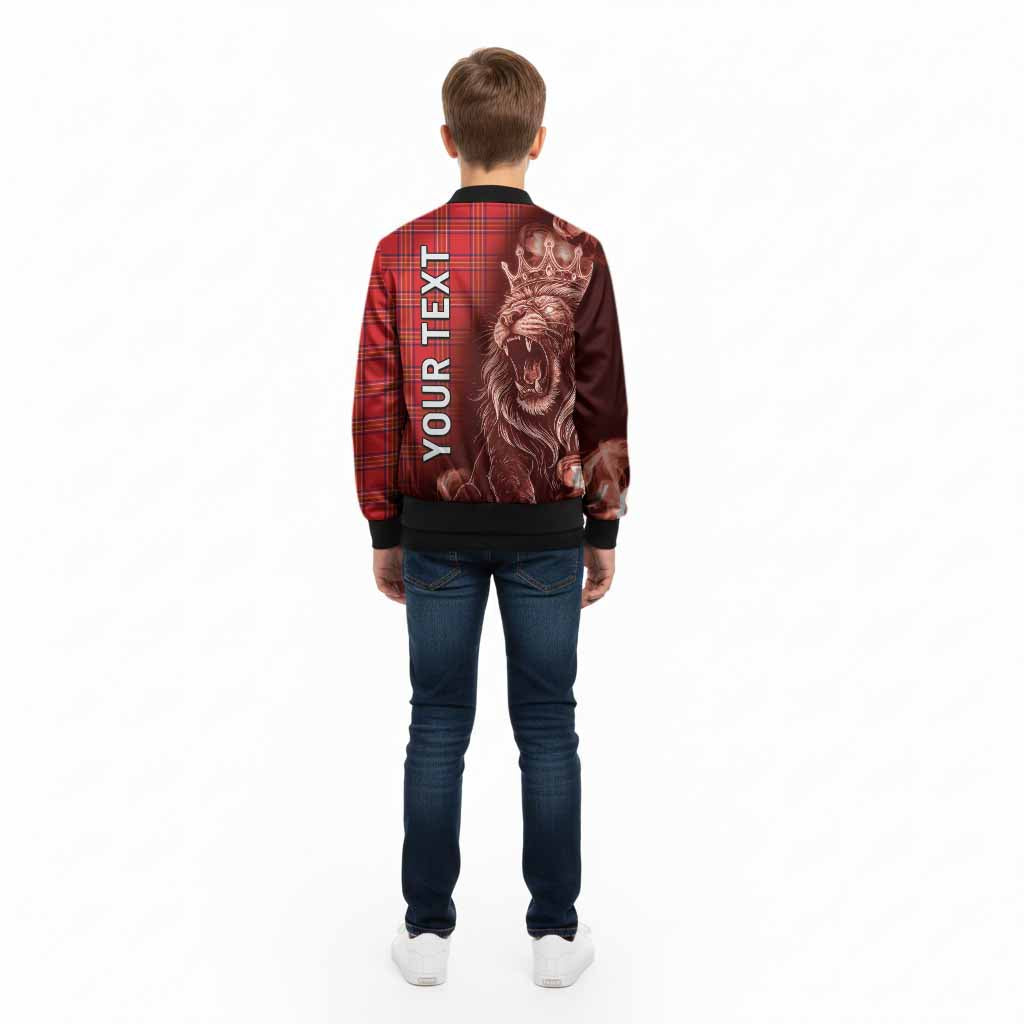 Burnett Tartan Kid Bomber Jacket Roaring Lion Heritage