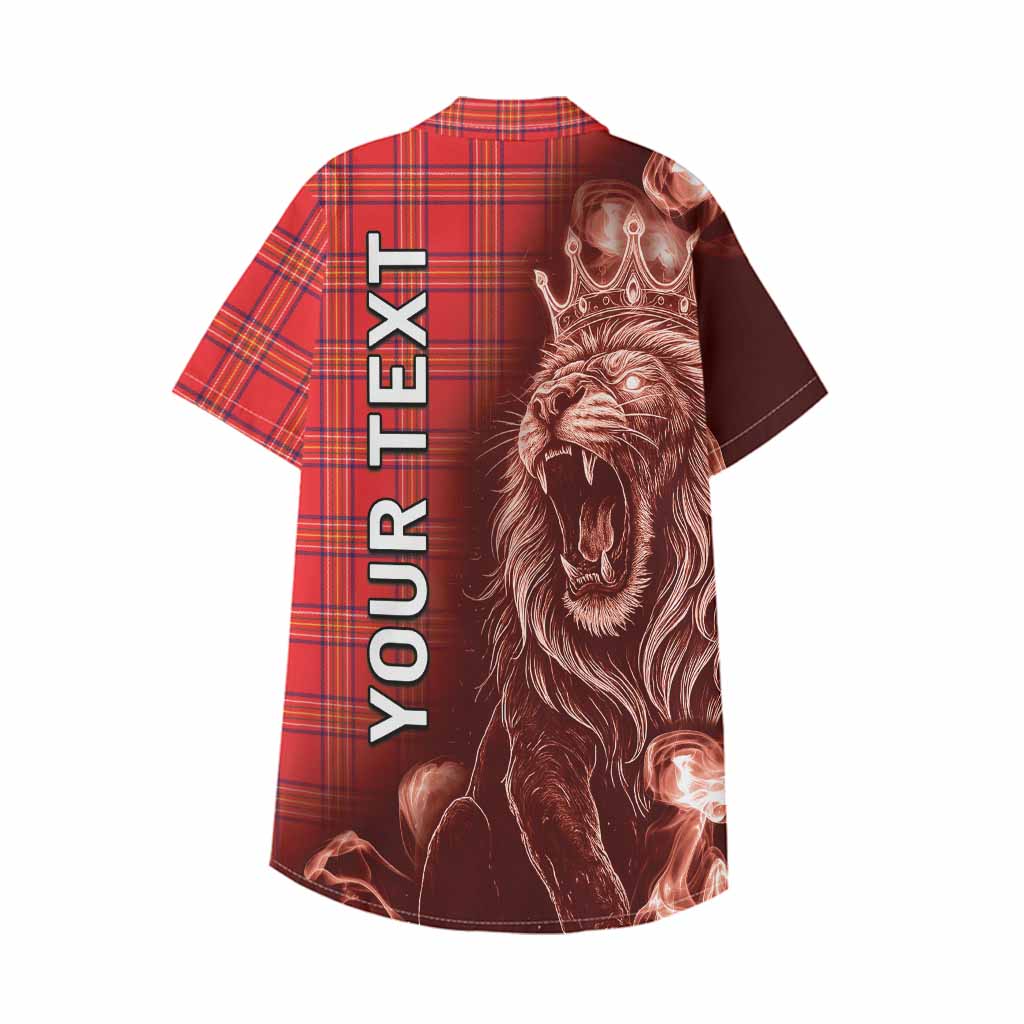 Burnett Tartan Kid Hawaiian Shirt Roaring Lion Heritage