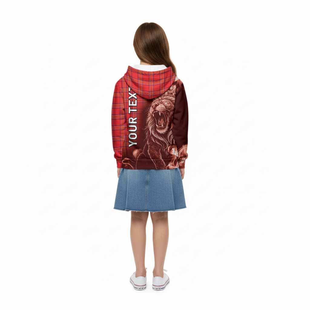 Burnett Tartan Kid Hoodie Roaring Lion Heritage