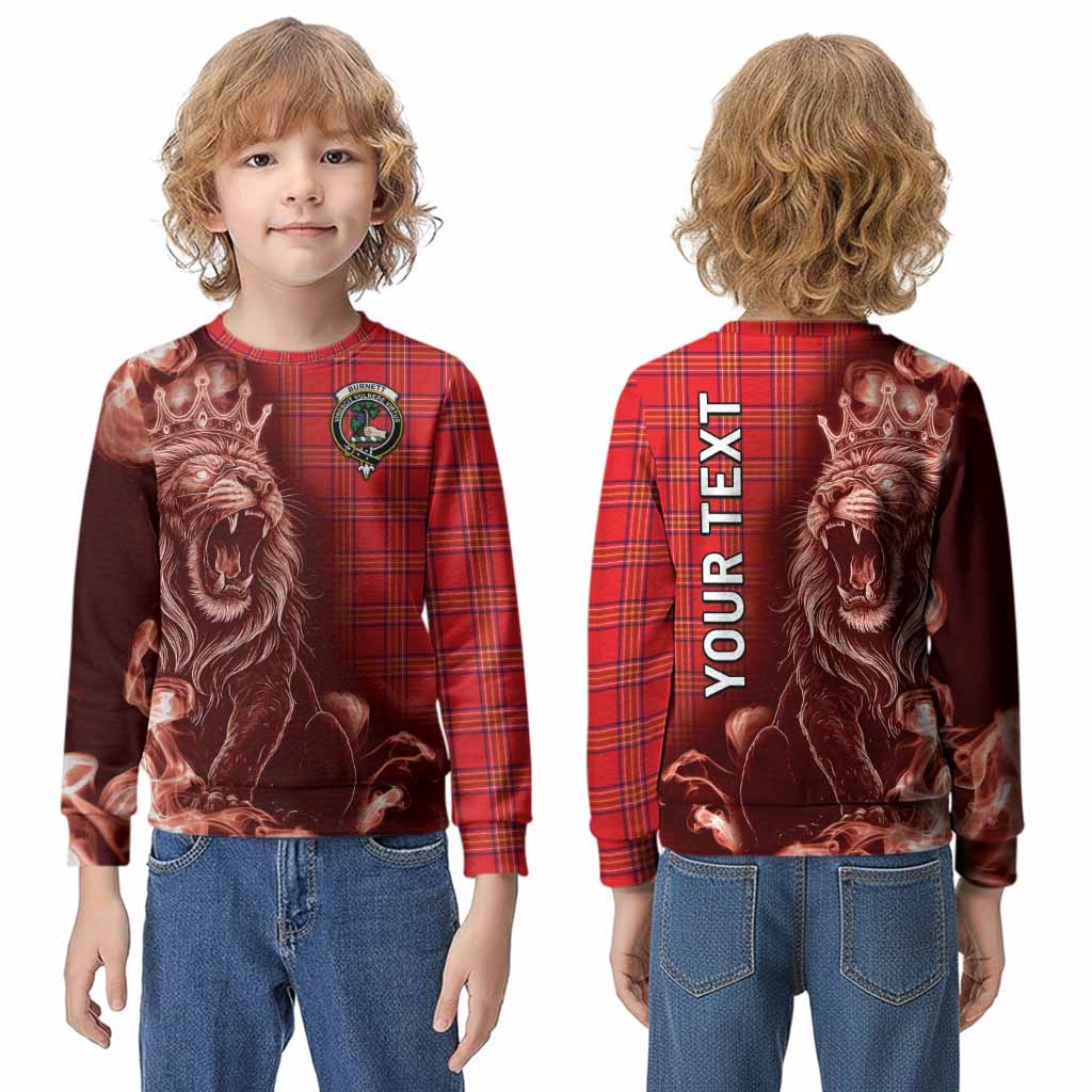 Burnett Tartan Kid Knitted Sweatshirt Roaring Lion Heritage