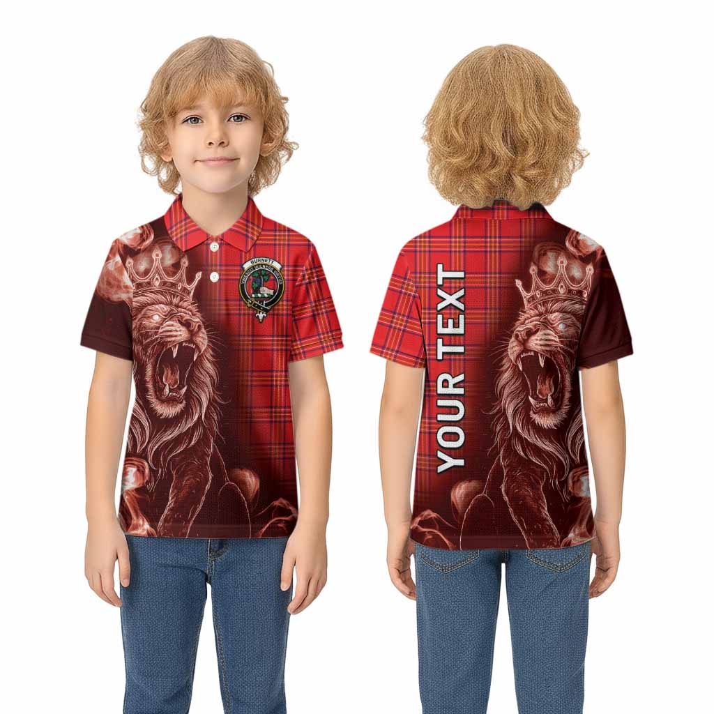 Burnett Tartan Kid Polo Shirt Roaring Lion Heritage