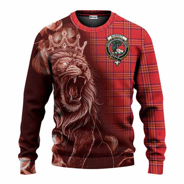Burnett Tartan Knitted Sweater Roaring Lion Heritage