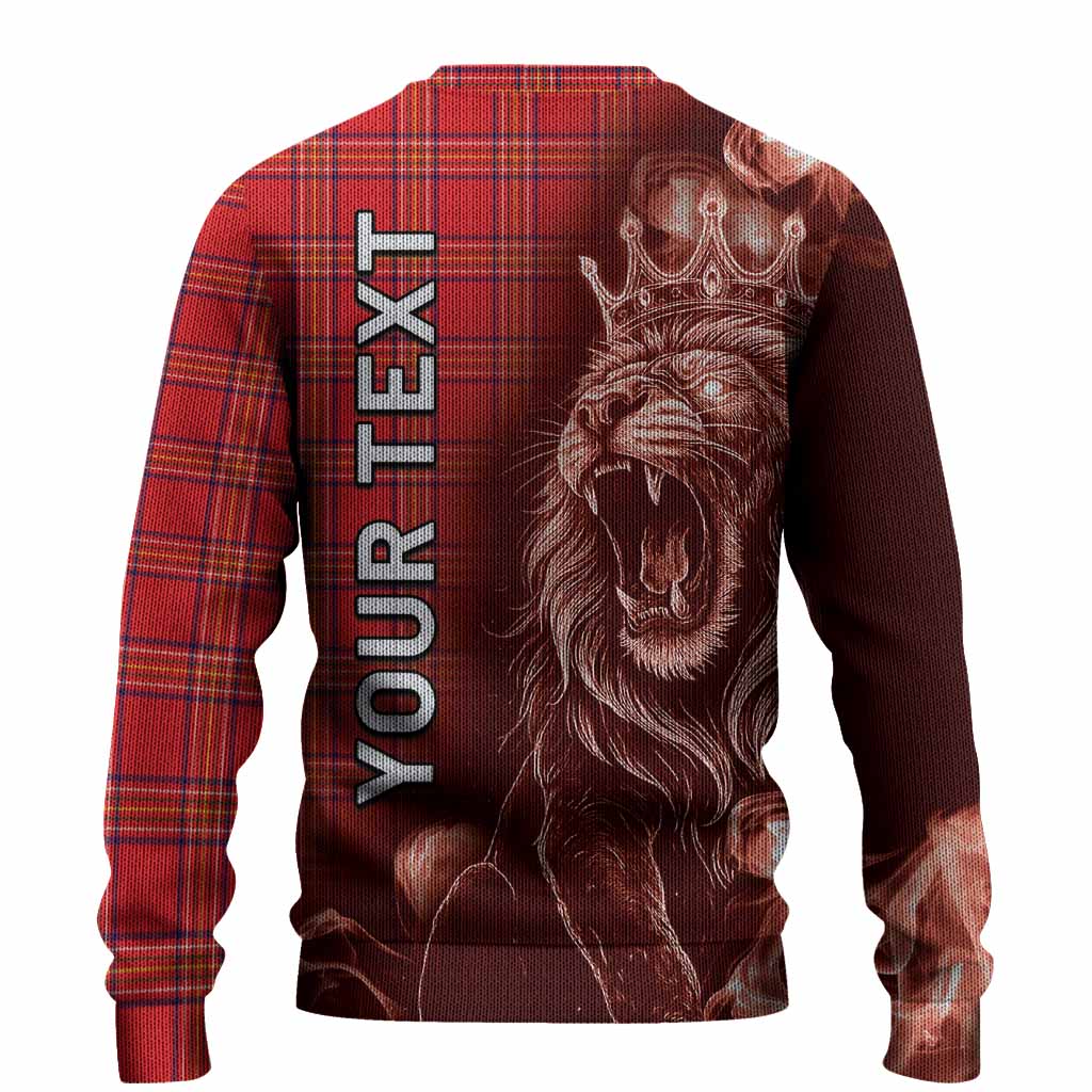 Burnett Tartan Knitted Sweater Roaring Lion Heritage
