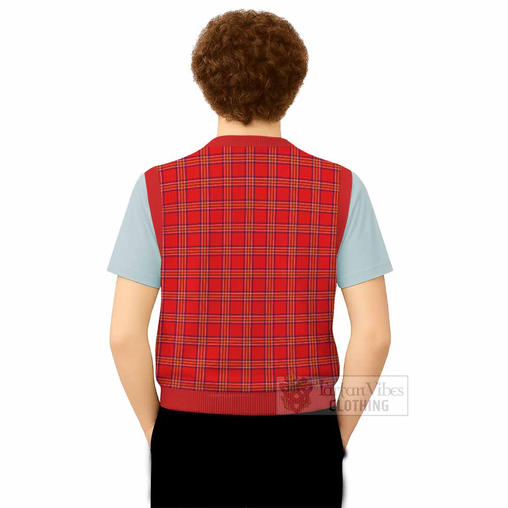 Burnett Tartan Knitted V-Neck Vest - Tartan Vibes Clothing