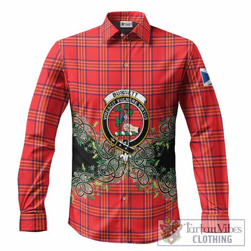 Burnett Tartan Long Sleeve Button Shirts Thistle Scottish Spirit