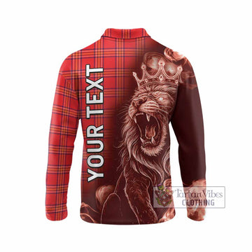 Burnett Tartan Long Sleeve Polo Shirt Roaring Lion Heritage