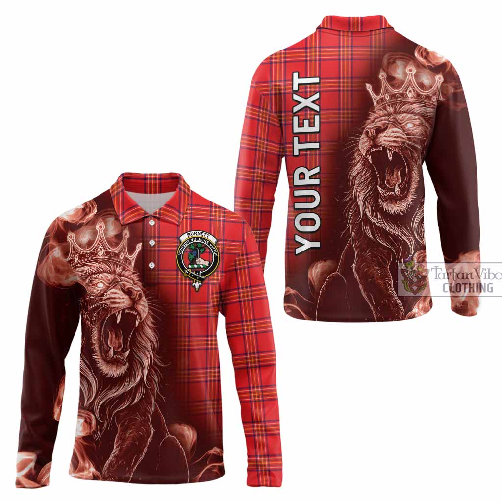 Burnett Tartan Long Sleeve Polo Shirt Roaring Lion Heritage