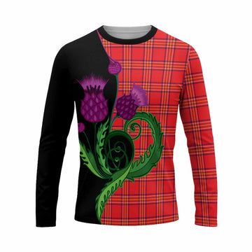 Burnett Tartan Long Sleeve T-Shirt Traditional Scottish Thistle
