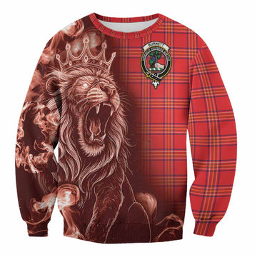 Burnett Tartan Sweatshirt Roaring Lion Heritage