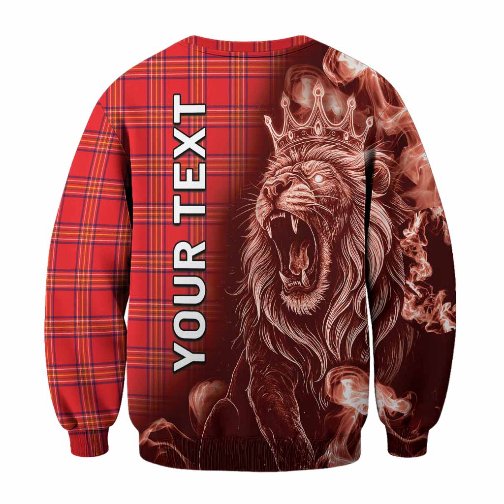Burnett Tartan Sweatshirt Roaring Lion Heritage