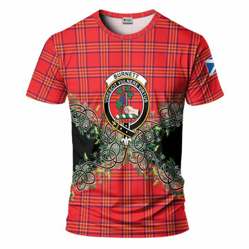 Burnett Tartan T-Shirt Thistle Scottish Spirit
