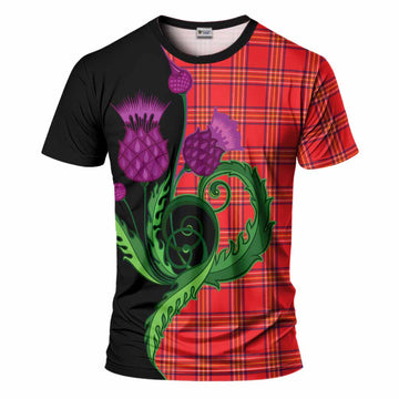 Burnett Tartan T-Shirt Traditional Scottish Thistle