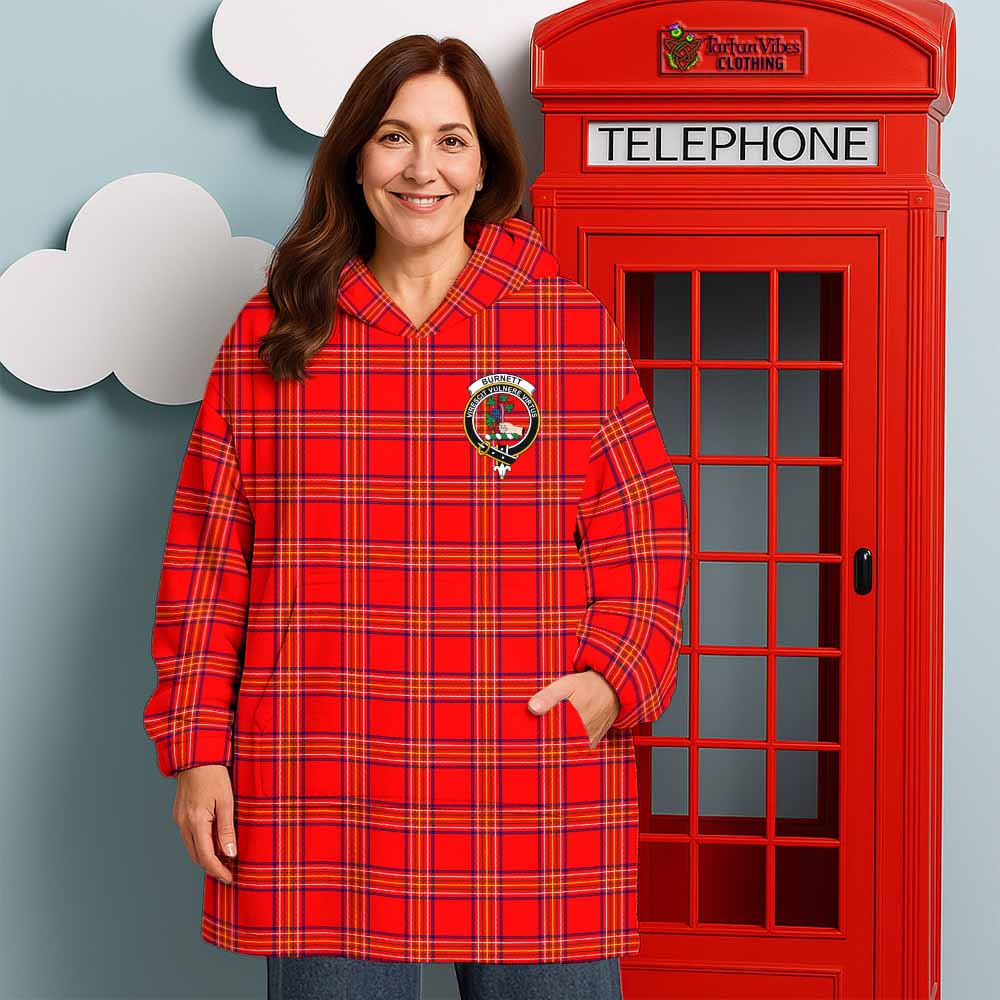 Burnett Tartan Wearable Blanket with Family Crest - Tartan Vibes Clothing