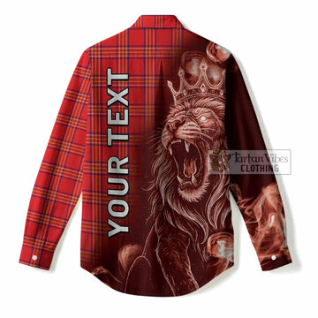Burnett Tartan Women Casual Shirt Roaring Lion Heritage