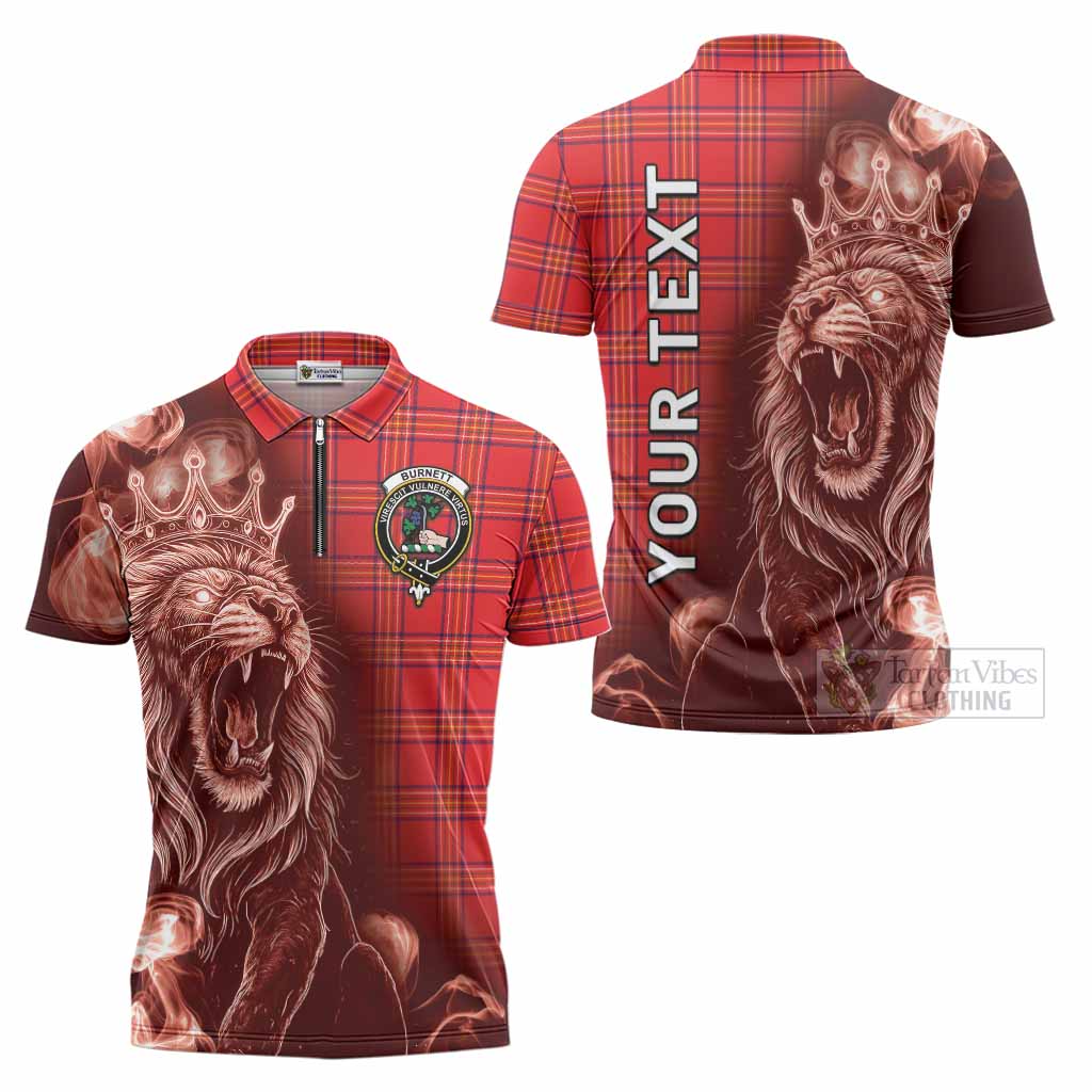 Burnett Tartan Zipper Polo Shirt Roaring Lion Heritage