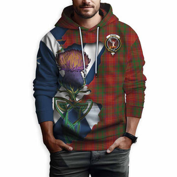 Burns Tartan Family Crest Hoodie Scottish Thistle Celtic Inspired