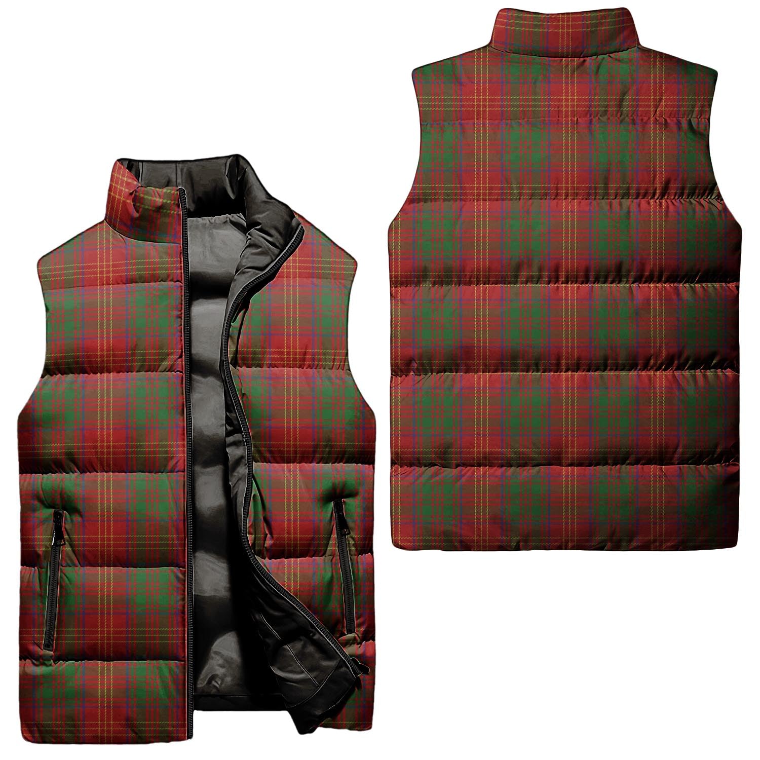 Burns Tartan Sleeveless Puffer Jacket Unisex - Tartanvibesclothing