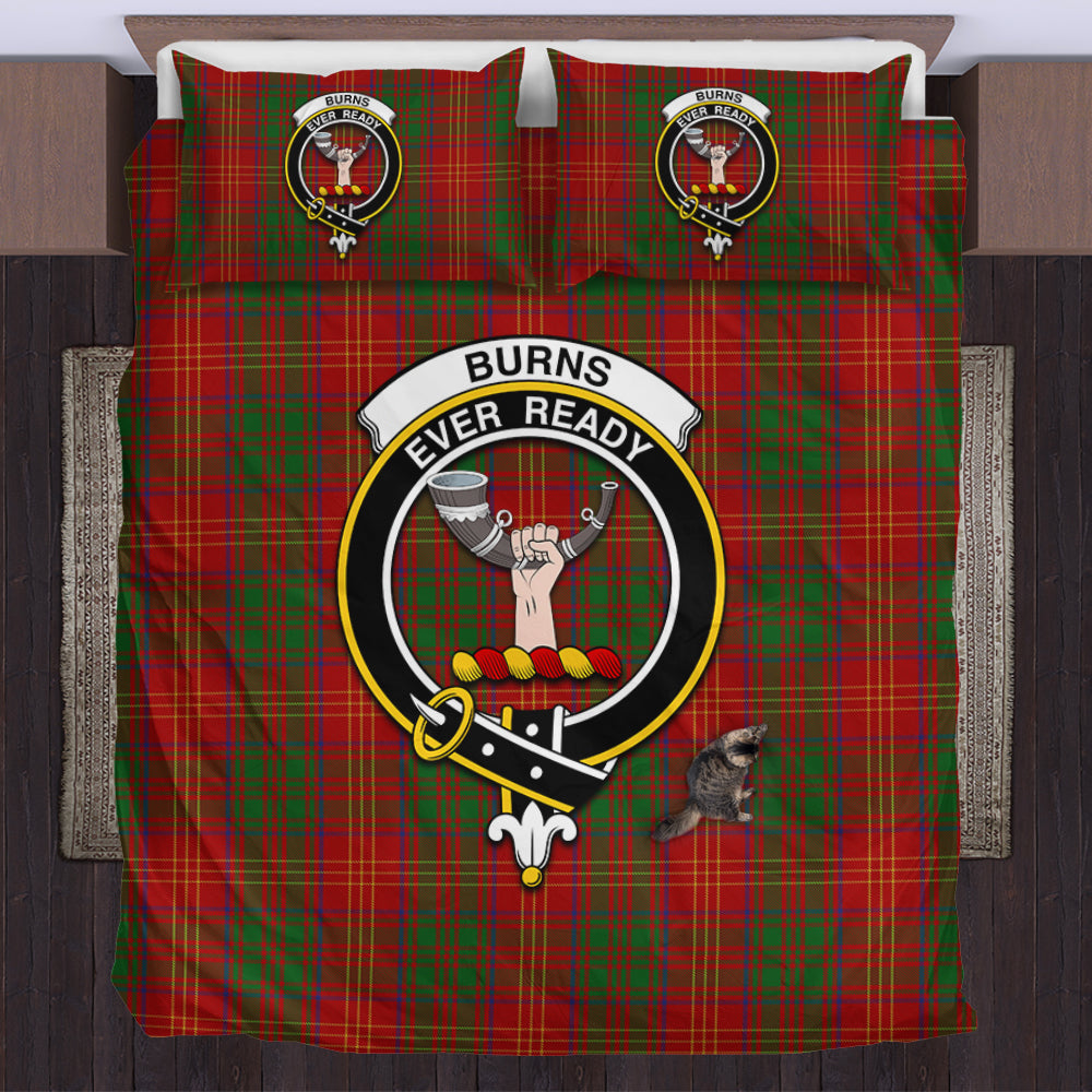 Burns Tartan Bedding Set with Family Crest US Bedding Set