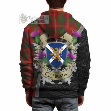 Burns Tartan Family Crest Hoodie Lion Rampant Royal Thistle Shield Celtic Inspired