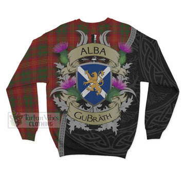 Burns Tartan Family Crest Sweatshirt Lion Rampant Royal Thistle Shield Celtic Inspired