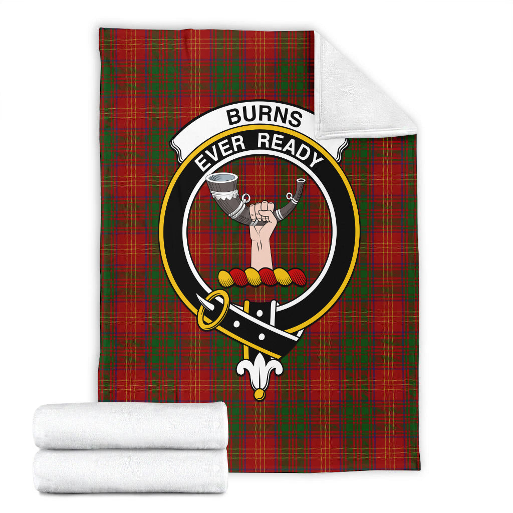 Burns Tartan Blanket with Family Crest - Tartan Vibes Clothing