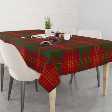 Burns Tatan Tablecloth with Family Crest
