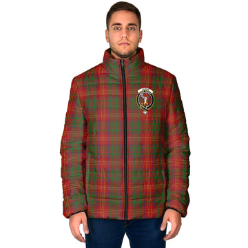 Burns Tartan Padded Jacket with Family Crest