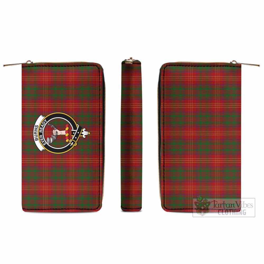 Tartan Vibes Clothing Burns Tartan Women's Leather Wallet with Family Crest