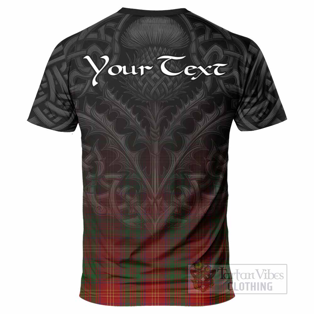 Tartan Vibes Clothing Burns Tartan T-Shirt with Family Crest Celtic Thistle Vibes