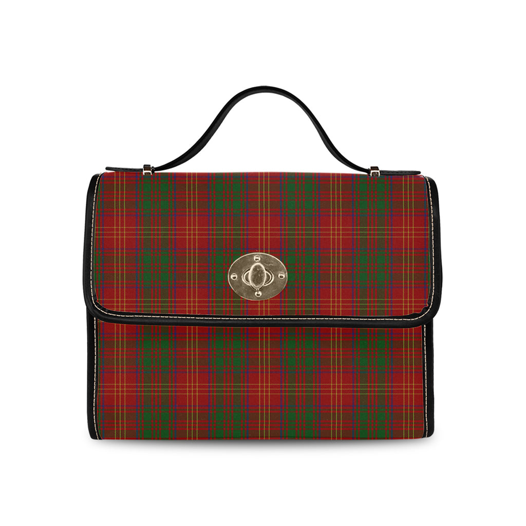 Burns Tartan Leather Strap Waterproof Canvas Bag