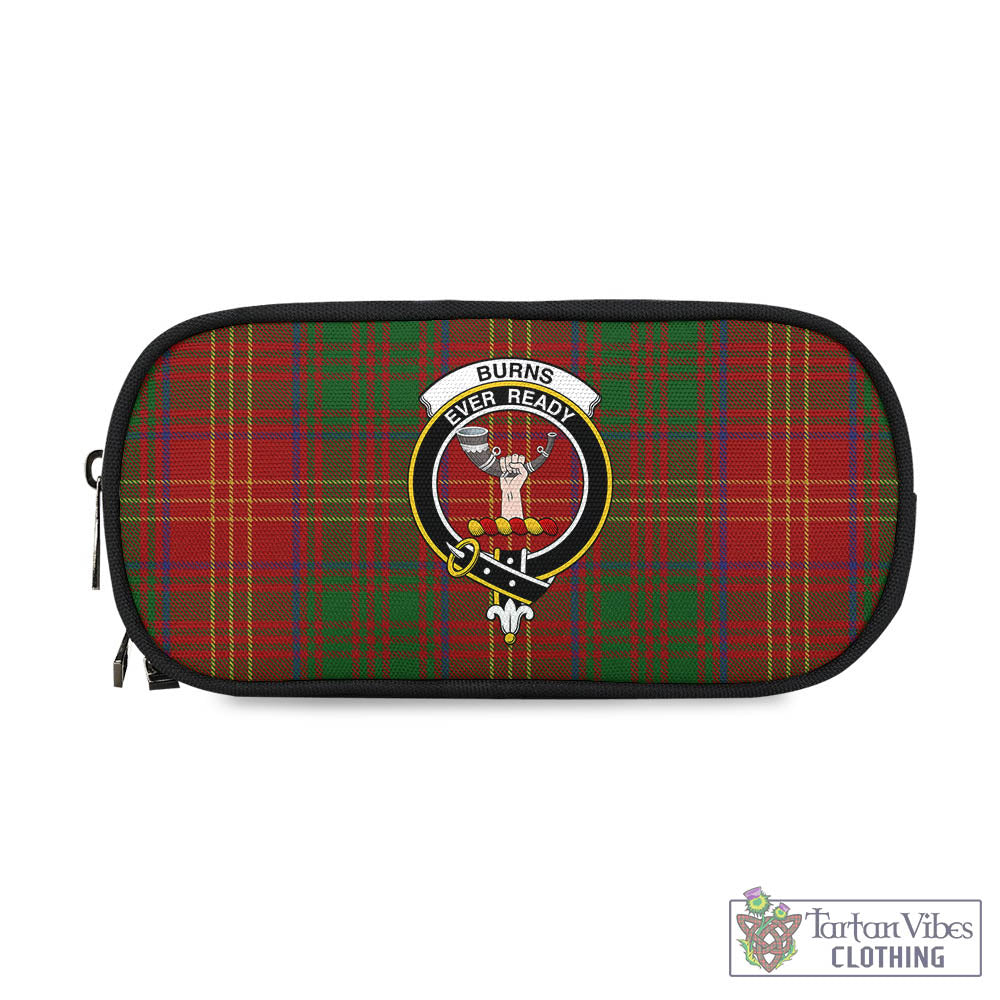 Tartan Vibes Clothing Burns Tartan Pen and Pencil Case with Family Crest