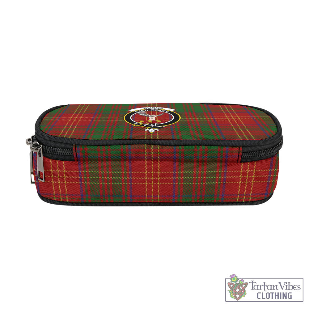 Tartan Vibes Clothing Burns Tartan Pen and Pencil Case with Family Crest