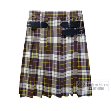 Burns Battalion Weathered Tartan Men's Pleated Skirt - Fashion Casual Retro Scottish Kilt Style