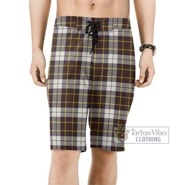 Burns Battalion Weathered Tartan Men's Board Shorts Men - Tartan Vibes Clothing