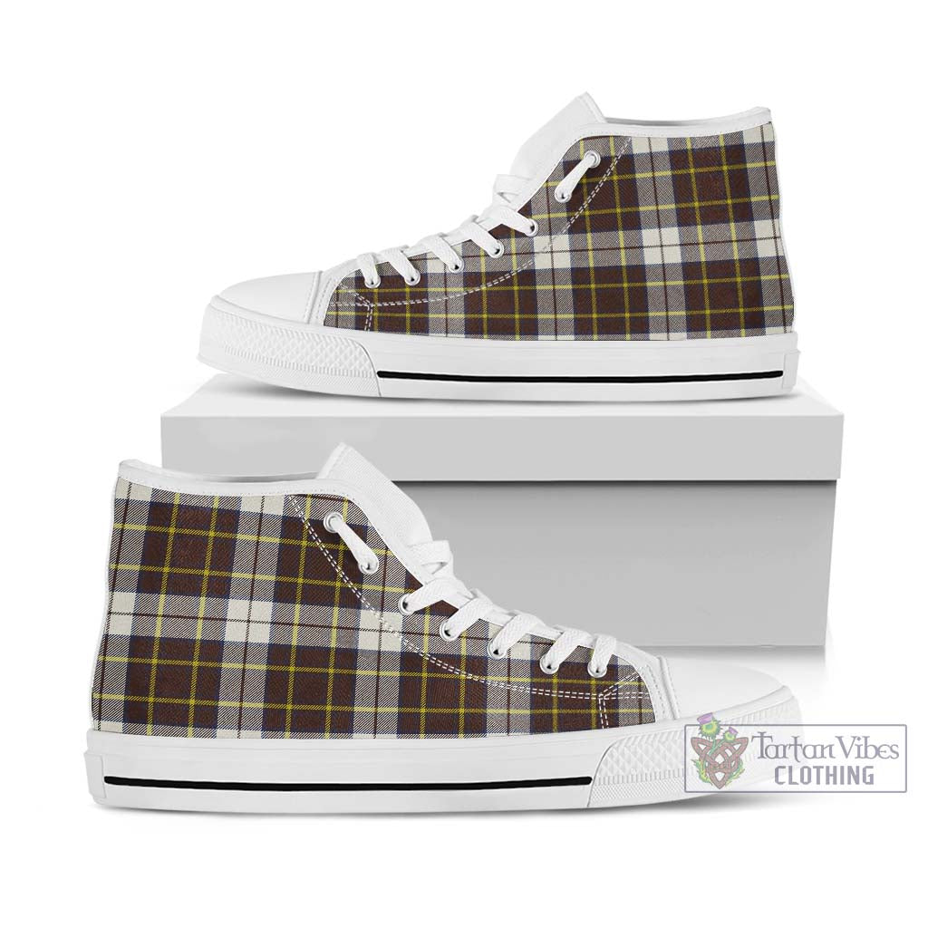 Tartan Vibes Clothing Burns Battalion Weathered Tartan High Top Shoes