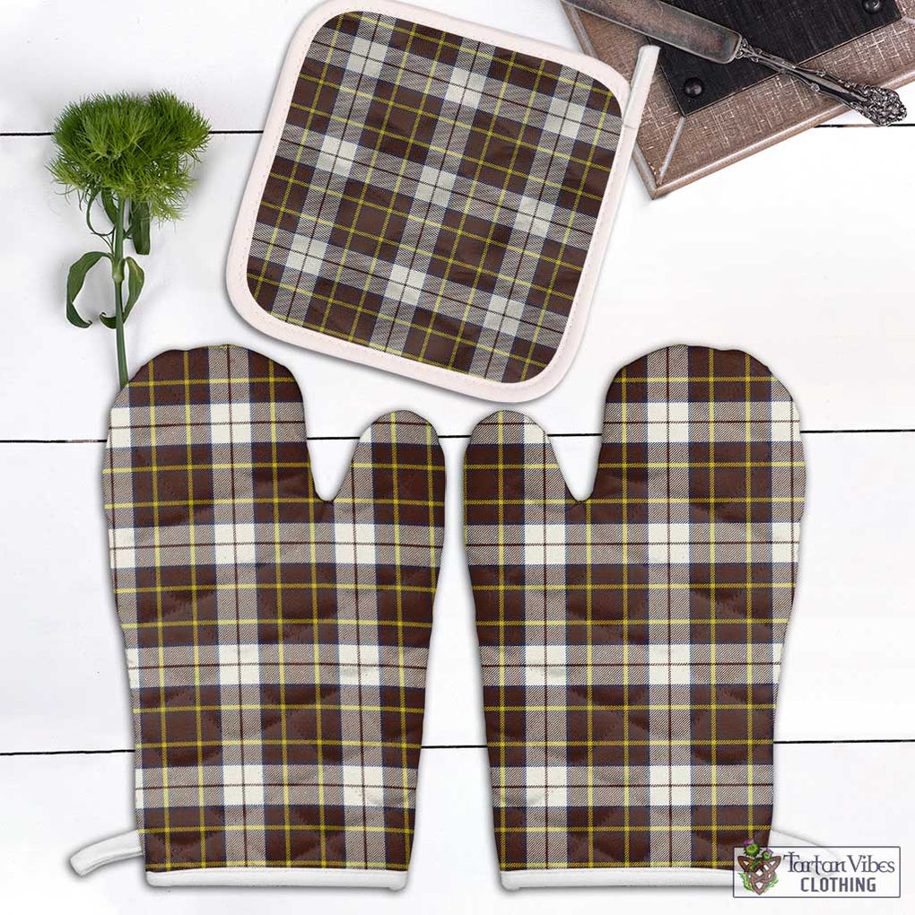 Burns Battalion Weathered Tartan Combo Oven Mitt & Pot-Holder Combo 1 Oven Mitt & 1 Pot-Holder White - Tartan Vibes Clothing