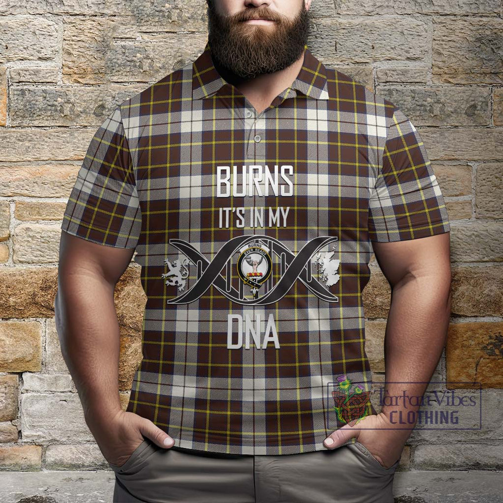 Burns Battalion Weathered Tartan Polo Shirt with Family Crest DNA In Me Style Kid - Tartanvibesclothing Shop