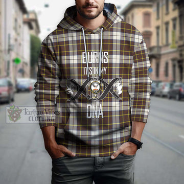 Burns Battalion Weathered Tartan Hoodie with Family Crest DNA In Me Style