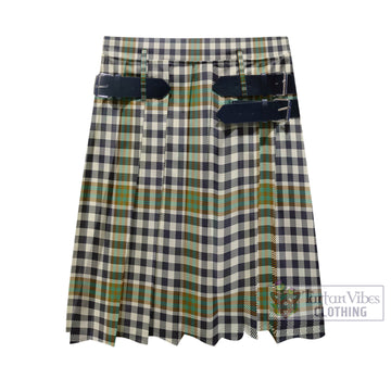 Burns Check Tartan Men's Pleated Skirt - Fashion Casual Retro Scottish Kilt Style